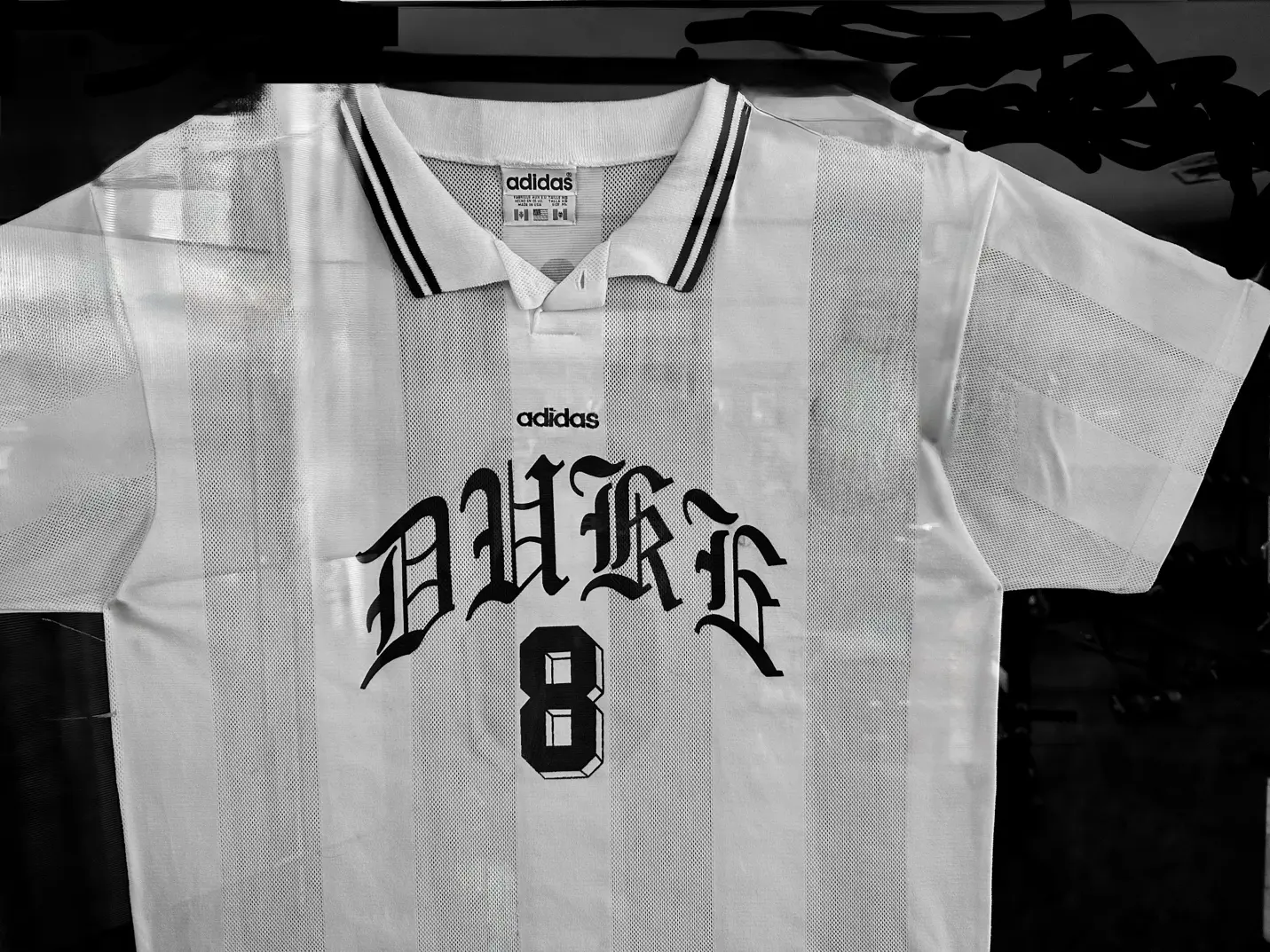 Bobby wore the number 8 jersey throughout his college soccer career. Home jersey.