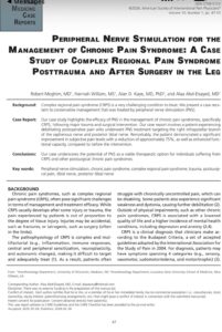 📢 CRPS, Leg Pain, and the Expanding Role of Peripheral Nerve Stimulation Complex regional pain syndrome (#CRPS) of the leg remains…