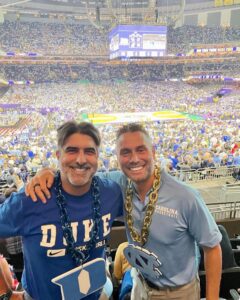 Two passionate dudes on a lofty mission. Duke University The University of North Carolina at Chapel Hill Rivalry Capital Matt Youn…