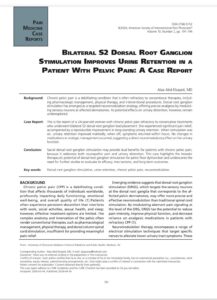 Neuromodulation is no longer just about reducing pain — it’s about restoring function. In this case report, bilateral S2 dorsal ro…