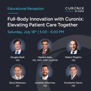 Excited to join an outstanding group of colleagues at American Society of Pain and Neuroscience ASPN 2026 for Curonix’s Educational Reception: