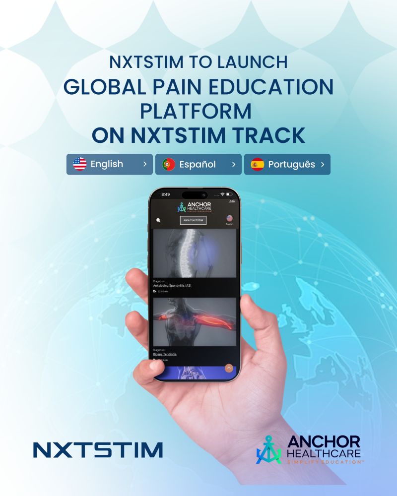 NXTSIM TO LAUNCH GLOBAL PAIN EDUCATION PLATFORM ON NXTSIM TRACK